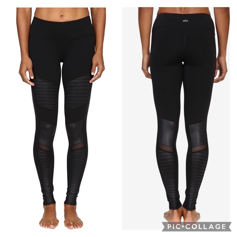 ALO Yoga Black Moto Leggings